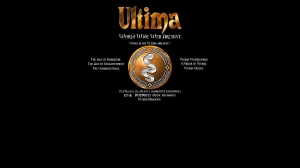 The Ultima Web Archive homepage in 2008