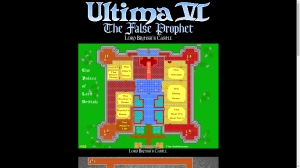 Maps of Lord British's castle in Ultima 6